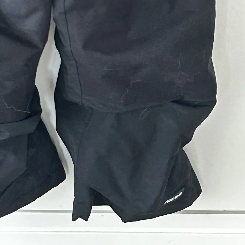 Lands' End Snow Pants Overalls Size 4 Black Grow-A-Longs Ski Outdoors Sled